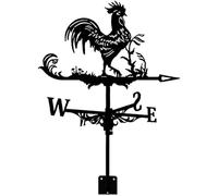 YXKJHH Banderuola segnavento in ghisa con Gallo, banderuola con Montaggio sul Tetto, banderuola segnavento con Vento, Decorazioni in Metallo per Giardino sul Tetto (Colore: 1)