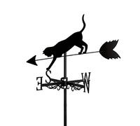 YXKJHH Banderuola segnavento in Metallo per Giardino, Cortile, Tetto, Fattoria, banderuola Decorativa con Ornamento a Forma di Gatto Nero, Strumento di misurazione, Facile da Usare, Cat~B