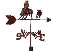 YXKJHH Kit indicatore di direzione del Vento con Supporto per Tetto per banderuola da Fattoria, Staffa in Metallo per Esterni, Costruzione di banderuola per Giardino, Patio, Cortile, cupo