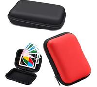YXL UNO - Custodia per carte da gioco, 2 pezzi, custodia per il trasporto di carte da gioco, scatola per carte da gioco in panno morbido, organizer portatile per tarocchi, custodia per giochi