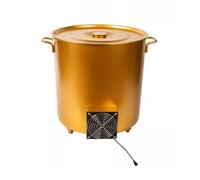 YXLLGS Inceneritore da Giardino, Braciere da Esterno, Bracere Giardino, Barile Metallo, Fire Pit, Gabbia Antincendio per Bruciare Rifiuti, Carta e Foglie Morte(Gold,32cm/12in)