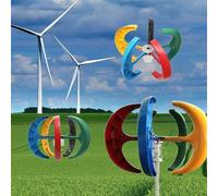 YXLMWZRY 200W Vertical Axis Wind Turbine Generator Lantern 5 Blades Motor Kit Wind Turbine, Windmill for Home Camping, Farm, RV, Boat