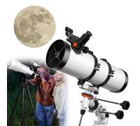 YXLMWZRY Adult beginner telescope, 130mm aperture 650mm, red dot finderscope, travel telescope with tripod and phone adapter
