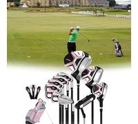 YXLMWZRY Driver, Fairway Woods, 5-9ps Irons, Carbon Fiber shafts, all-Weather Grips, Women's Golf Club Sets
