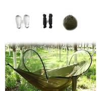 YXLMWZRY Large Camping Hammock with Mosquito Net, 2 Person Pop-up Parachute Lightweight Hanging Hammock for Camping, Backpacking, Survival, Outdoor Backyard Hiking