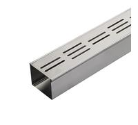 YXLYFDLY System di Drenaggio A Trincea in Acciaio Inossidabile per Lo Scarico dell'Acqua Piovana, Scarico A Pavimento Esterno E Canale di Drenaggio, Affidabile E Robusto(Style1 100x8x7cm)