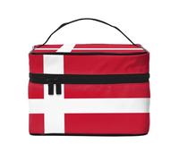 YXLymxDAMAI Beauty case da viaggio con bandiera dell'Inghilterra, alla moda, con grande capacità, per viaggi, palestra e campeggio, Bandiera danese, Taglia unica