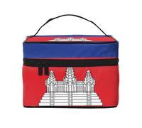 YXLymxDAMAI Beauty case da viaggio con bandiera dell'Inghilterra, alla moda, con grande capacità, per viaggi, palestra e campeggio, Bandiera della Cambogia, Taglia unica