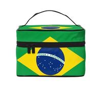YXLymxDAMAI Beauty case da viaggio con bandiera dell'Inghilterra, alla moda, con grande capacità, per viaggi, palestra e campeggio, Bandiera brasiliana, Taglia unica