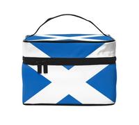 YXLymxDAMAI Borsa per trucchi da viaggio con bandiera della sovranità siamese, alla moda, con grande capacità, per viaggi, palestra e campeggio, Bandiera scozzese, taglia unica