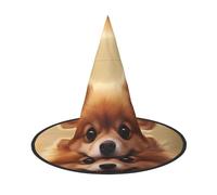 YXLymxDAMAI Cappello da strega per Halloween, per cagnolino, nero, adatto per feste in costume di Halloween e giochi di ruolo