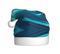 YXLymxDAMAI Cappello di Natale verde ondulato per adulti - Natale vacanza unisex classico cappello di Babbo Natale per festa di Capodanno, rosso