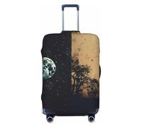 YXLymxDAMAI Resting Tiger, copertura per valigia, adatta per valigie da viaggio, 45-81 cm, colore nero, Boschi notturni, Small