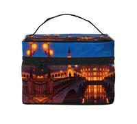 YXLymxDAMAI Trousse da viaggio con pastelli colorati, alla moda, con grande capacità, per viaggi, palestra e campeggio, Ponte Sotto Il Crepuscolo, Taglia unica