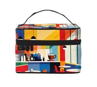 YXLymxDAMAI Trousse da viaggio con pastelli colorati, alla moda, con grande capacità, per viaggi, palestra e campeggio, Caffè casual, Taglia unica