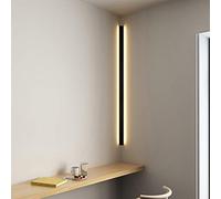 YXNKK Applique da Parete LED Lungo Interno Lampada da Muro Camera da Letto ad Angolo Minimalista Nero 3000K Luce Calda Lampada da Parete Soggiorno Moderna Decorazione da Parete per Ingresso,80cm/18w
