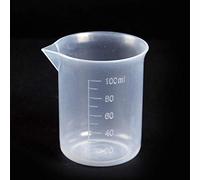 YXQ 6 bicchieri graduati in plastica da 100 ml, contenitori trasparenti per liquidi