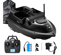 YXRJJT Barchino Carpfishing GPS Barca da Pesca Telecomandata 500 M, Barca Esca da Pesca con Doppi Motori e 3 Contenitori per Esche Indipendenti, RC Barca per Lago e Mare, 12000mAh