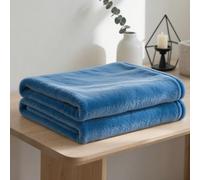 YXRS Coperta in Cotone Morbida 200 x 240 cm Calda e Morbida Coperta in Microfibra Ottima per Inverno per Divano e Grande Letto Matrimoniale, Blu