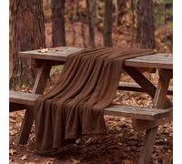 YXRS Coperta Leggera Matrimoniale 155 x 240 cm Grande Calda Morbida Coperta in Microfibra Ottima per Inverno per Divano e Grande Letto Matrimoniale, marrone