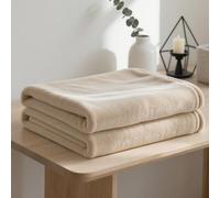 YXRS Coperta Leggera Matrimoniale 200 x 240 cm Grande Calda Morbida Copriletto Multiuso per Divano Ottima per Inverno per Divano, Letto, Viaggi, Bianco