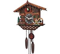 YXSH Orologi A cucù con Carillon di Uccelli A cucù Foresta Nera Retro Orologi A cucù per Arte della Parete Casa Soggiorno Cucina Ufficio Decorat-A