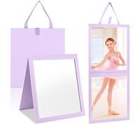 YXSJAS Specchio pieghevole da appendere dietro le quinte, materiale acrilico, 61 x 27 cm, specchio pieghevole da appendere o da viaggio pieghevole per backstage o per borsa da ballo Un mir-ror