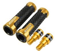 YXSM per Yamaha Majesty 400 Majesty400 2004-2011 2005 2006 2007 Impugnatura per Moto Ends Plus Manopole per Manubrio Ends Slider Cover (Colore : Oro, Dimensione : 1)