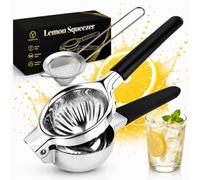YXT&BEYOND Grande Spremiagrumi Manuale Acciaio Inox, Spremi Limone 8,5 cm di Diametro, Adatto per Ristorante, Cucina, Bar, Anticorrodente, Apto per Lavastoviglie
