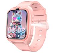 YXTEL Orologio Smartwatch per Bambini,1.75"Smartwatch per Bambini con Torcia LED,Posizionamento GPS, Videochiamate ad alta Definizione, Sveglia, Modalità Gioco, Contapassi e Messaggistica Vocale,Rosa