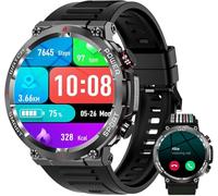 Yxtel Smartwatch Militare Uomo con Chiamate Bluetooth, Orologio Fitness Tracker con Monitoraggio SpO2 e Frequenza Cardiaca 24/7, 100+ Modalità Sportive, 2 Cinturini, Compatibile con Android e iOS