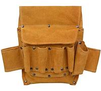 YXUANYZNB Cintura porta attrezzi in pelle con 9 tasche, per costruttori, falegnami, giardinieri, elettricisti, fai da te