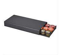 YXUANYZNB Supporto per capsule di caffè, resistente, con cassetti, organizer per capsule di caffè Dolce Gusto/Lavazza/Nespresso, nero