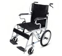 YXVSZB Sedia a Rotelle Pieghevole Ultraleggera per Adulti e disabili, Telaio Leggero da 11 kg, Carrozzina con più sistemi frenanti, Facile da trasportare e riporre(Black)