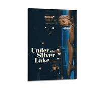 YXWOYNHY Poster decorativo da parete del film Under The Silver Lake, stampa artistica su tela, poster decorativo moderno per camera da letto, per camera da letto (50 x 75 cm)