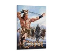 YXWOYNHY Poster decorativo da parete su tela con il film Conan il barbaro, poster decorativo moderno per camera da letto, 30 x 45 cm