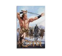 YXWOYNHY Poster decorativo da parete su tela con il film Conan il Barbaro, stampa moderna per camera da letto, 20 x 30 cm