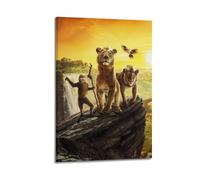 YXWOYNHY Poster decorativo da parete su tela, motivo: Il Re Leone Mufasa, leggenda del film "Mufasa", poster decorativo moderno per camera da letto, 40 x 60 cm