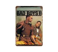 YXWOYNHY Targa in metallo con film Bad Boys 2, decorazione da parete, arte in metallo, decorazione moderna per la casa, bar, negozio, decorazione vintage, regalo 30 x 20 cm