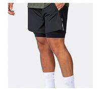 YXWYXWA 2 in 1 Fitness Shorts Men Running Quick Dry Summer Gym Sports Clothing Male Training Bottoms