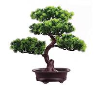 YXWYXWA Albero Bonsai Artificiale Bonsai Artificiale Pino Albero Zen Decorazione di Piante Artificiali, Piante di casa Artificiale in Vaso, per Decorazione, Display Desktop Decoro Bonsai Finto