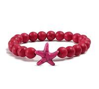 YXWYXWA Bracelet Natural Stone Turquoises Beads Bracelets Star Starfish Charm Bracelet Bangle for Women Bracelet Men Reiki Bracelets