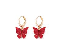 YXWYXWA Butterfly Pendant Earrings for Lady Acrylic Color Butterfly Pendant Earrings Insect Pendant