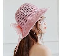YXWYXWA Cappello da Sole a Filo Cappello Estivo Largo per Donna Cappello da Secchio da Spiaggia Femme Cappello da Ombra
