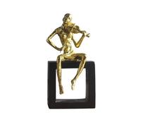 YXWYXWA Decorazione Desktop Decorazione Vintage Figure Artigianato Ornamenti per la casa Creativa Decorativa Che Suona Il Violino modellistica Artigianato Statue Decorazioni Figurine