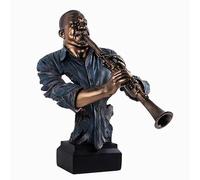YXWYXWA Desktop Decoration Ornament Abstract Music Figure Statue Statue Resin Art & Craft Home Decoration Bar Bar Musician Statues Decor (Tipo: K)