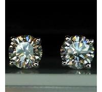YXWYXWA Diamond Stud Earring Sterling Silver Jewelry Wedding Engagement Earrings for Women Men