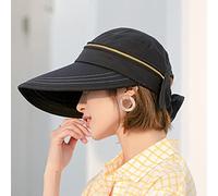 YXWYXWA Donne Cappuccetti Rimovibili Top Top Capite vuote Ladies Abbigliamento a Doppia Faccia di ombreggiatura Cappelli da Spiaggia Larghi