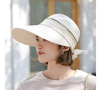 YXWYXWA Donne Cappuccetti Rimovibili Top Top Capite vuote Ladies Abbigliamento a Doppia Faccia di ombreggiatura Cappelli da Spiaggia Larghi