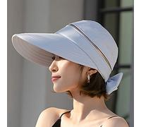 YXWYXWA Donne Cappuccetti Rimovibili Top Top Capite vuote Ladies Abbigliamento a Doppia Faccia di ombreggiatura Cappelli da Spiaggia Larghi